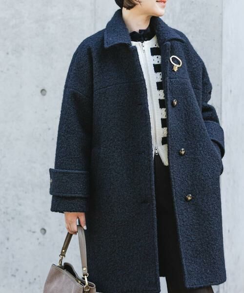 URBAN RESEARCH ROSSO / アーバンリサーチ ロッソ ステンカラーコート | F by ROSSO　『UR TECH』ブークレステンカラーコート | 詳細1