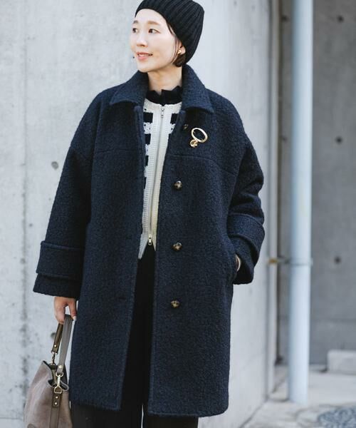 URBAN RESEARCH ROSSO / アーバンリサーチ ロッソ ステンカラーコート | F by ROSSO　『UR TECH』ブークレステンカラーコート | 詳細2