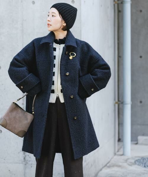 URBAN RESEARCH ROSSO / アーバンリサーチ ロッソ ステンカラーコート | F by ROSSO　『UR TECH』ブークレステンカラーコート | 詳細3