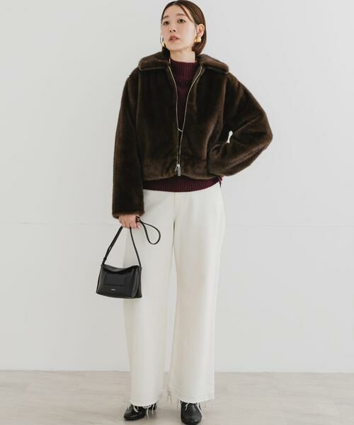 URBAN RESEARCH ROSSO / アーバンリサーチ ロッソ その他アウター | F by ROSSO　ファーZIPショートコート | 詳細4