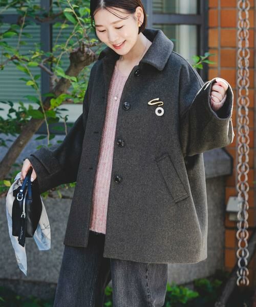 URBAN RESEARCH ROSSO / アーバンリサーチ ロッソ ステンカラーコート | F by ROSSO　『UR TECH』ビーバーテントラインコート | 詳細1