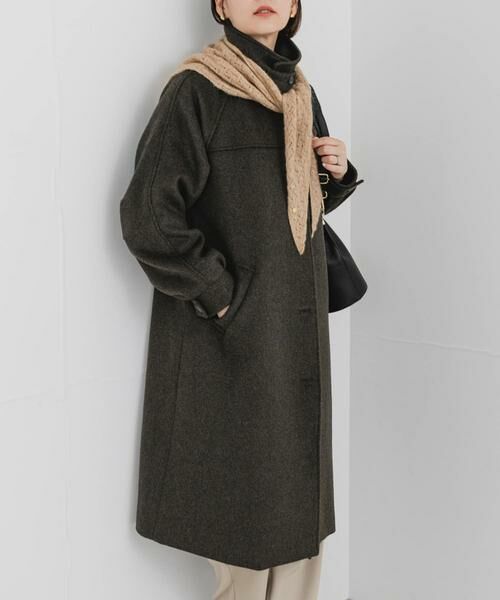 URBAN RESEARCH ROSSO / アーバンリサーチ ロッソ ステンカラーコート | F by ROSSO　『UR TECH』ビーバーステンカラーロングコート | 詳細2