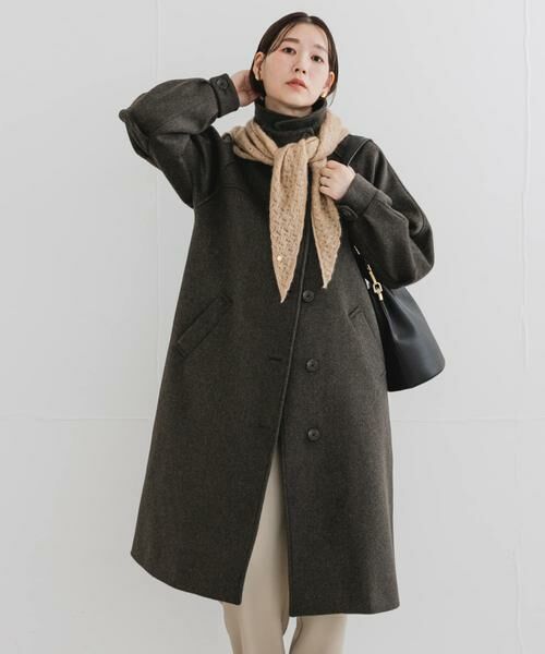 URBAN RESEARCH ROSSO / アーバンリサーチ ロッソ ステンカラーコート | F by ROSSO　『UR TECH』ビーバーステンカラーロングコート | 詳細4