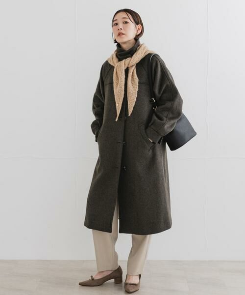 URBAN RESEARCH ROSSO / アーバンリサーチ ロッソ ステンカラーコート | F by ROSSO　『UR TECH』ビーバーステンカラーロングコート | 詳細6