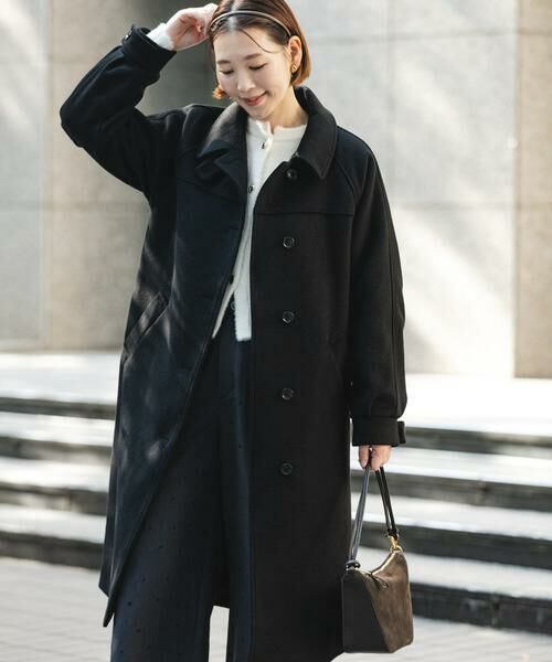 URBAN RESEARCH ROSSO / アーバンリサーチ ロッソ ステンカラーコート | F by ROSSO　『UR TECH』ビーバーステンカラーロングコート | 詳細13