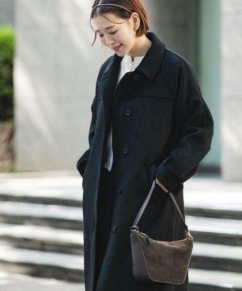 URBAN RESEARCH ROSSO / アーバンリサーチ ロッソ ステンカラーコート | F by ROSSO　『UR TECH』ビーバーステンカラーロングコート | 詳細14