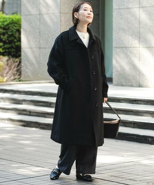 URBAN RESEARCH ROSSO / アーバンリサーチ ロッソ ステンカラーコート | F by ROSSO　『UR TECH』ビーバーステンカラーロングコート | 詳細15