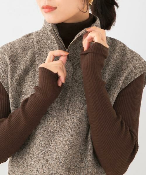 URBAN RESEARCH ROSSO / アーバンリサーチ ロッソ セットアップ | F by ROSSO ツイードハーフZIPプルオーバー+スカート | 詳細21