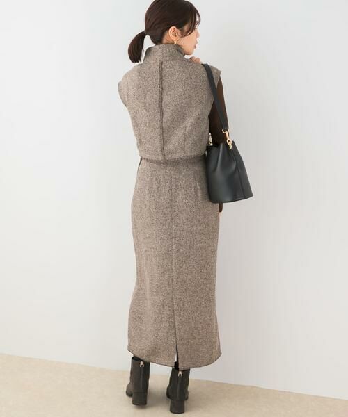 URBAN RESEARCH ROSSO / アーバンリサーチ ロッソ セットアップ | F by ROSSO ツイードハーフZIPプルオーバー+スカート | 詳細15