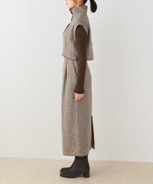 URBAN RESEARCH ROSSO / アーバンリサーチ ロッソ セットアップ | F by ROSSO ツイードハーフZIPプルオーバー+スカート | 詳細19