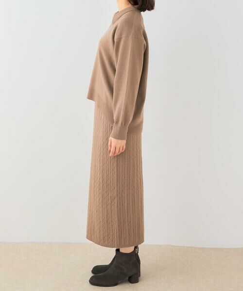 URBAN RESEARCH ROSSO / アーバンリサーチ ロッソ ニット・セーター | F by ROSSO　ウォッシャブル抗ピルニット+スカート | 詳細7