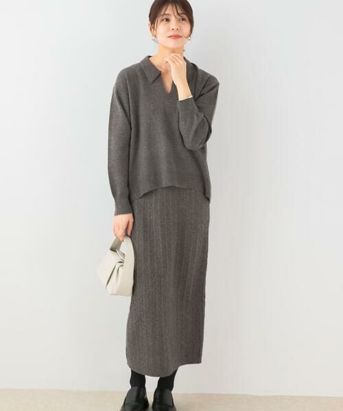 URBAN RESEARCH ROSSO / アーバンリサーチ ロッソ ニット・セーター | F by ROSSO　ウォッシャブル抗ピルニット+スカート | 詳細17