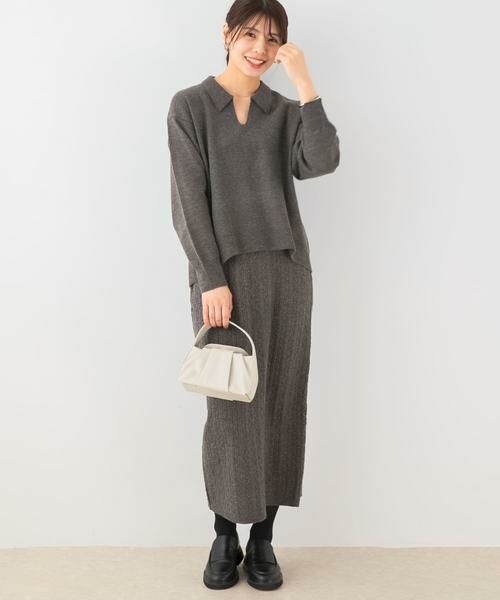 URBAN RESEARCH ROSSO / アーバンリサーチ ロッソ ニット・セーター | F by ROSSO　ウォッシャブル抗ピルニット+スカート | 詳細18