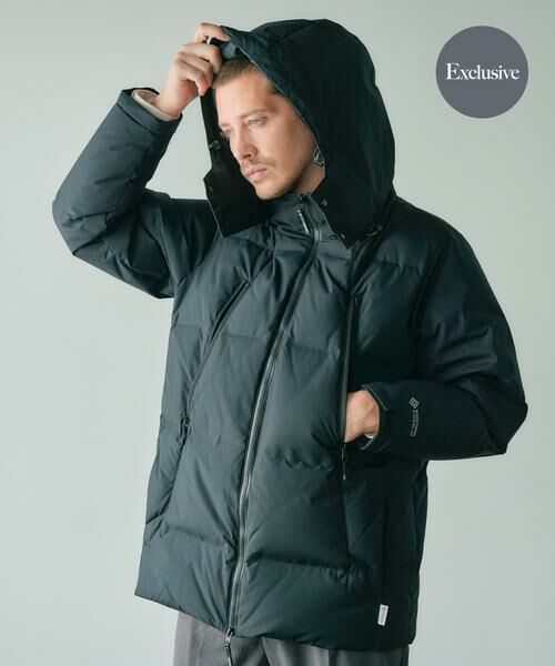 URBAN RESEARCH ROSSO/アーバンリサーチ ロッソ 『別注』+phenix WINDSTOPPER by GORE-TEX LABS 2WAYダウンJK ブラック M