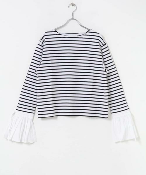 URBAN RESEARCH ROSSO / アーバンリサーチ ロッソ Tシャツ | Mewl　シャツスリーブボーダーTOPS | 詳細1