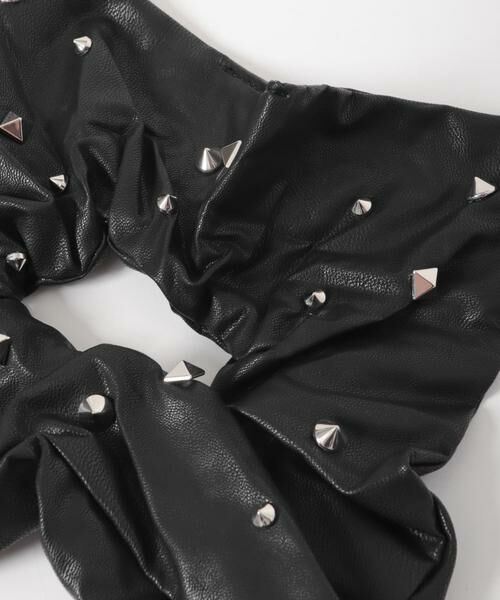 URBAN RESEARCH ROSSO / アーバンリサーチ ロッソ ヘアゴム・シュシュ | heyep　Faux Leather Studded Scrunchie | 詳細4