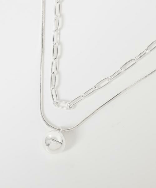 URBAN RESEARCH ROSSO / アーバンリサーチ ロッソ ネックレス・ペンダント・チョーカー | CHIGNON　オーバル&ボールTOPネックレス | 詳細3