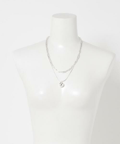 URBAN RESEARCH ROSSO / アーバンリサーチ ロッソ ネックレス・ペンダント・チョーカー | CHIGNON　オーバル&ボールTOPネックレス | 詳細4