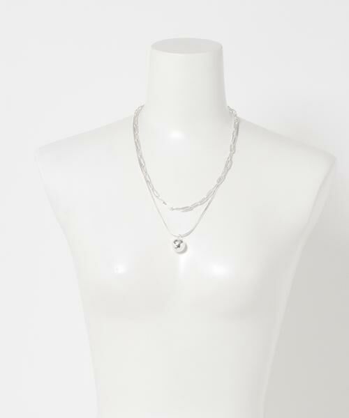 URBAN RESEARCH ROSSO / アーバンリサーチ ロッソ ネックレス・ペンダント・チョーカー | CHIGNON　オーバル&ボールTOPネックレス | 詳細8