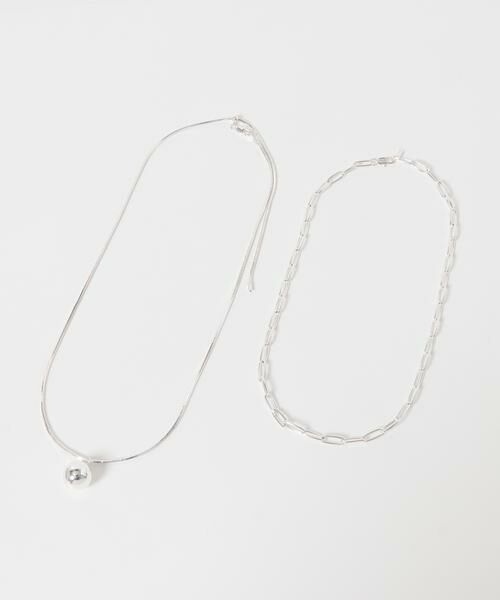 URBAN RESEARCH ROSSO / アーバンリサーチ ロッソ ネックレス・ペンダント・チョーカー | CHIGNON　オーバル&ボールTOPネックレス | 詳細10