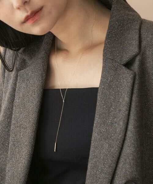 URBAN RESEARCH ROSSO / アーバンリサーチ ロッソ ネックレス・ペンダント・チョーカー | Favorible　Diamond×bar motif lariat | 詳細2