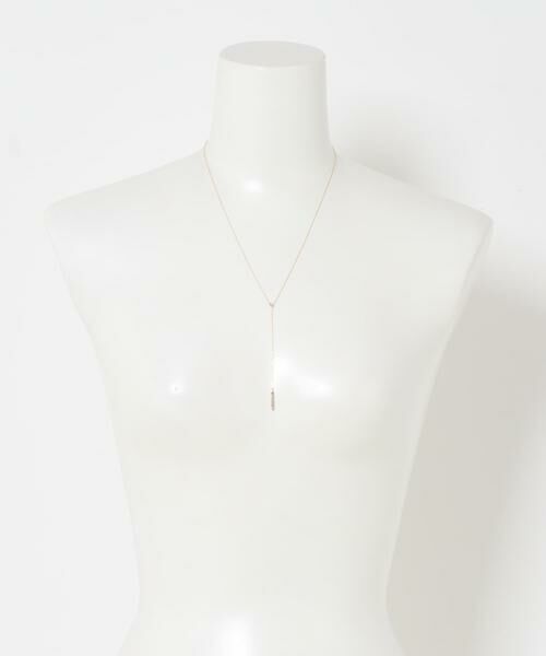 URBAN RESEARCH ROSSO / アーバンリサーチ ロッソ ネックレス・ペンダント・チョーカー | Favorible　Diamond×bar motif lariat | 詳細4