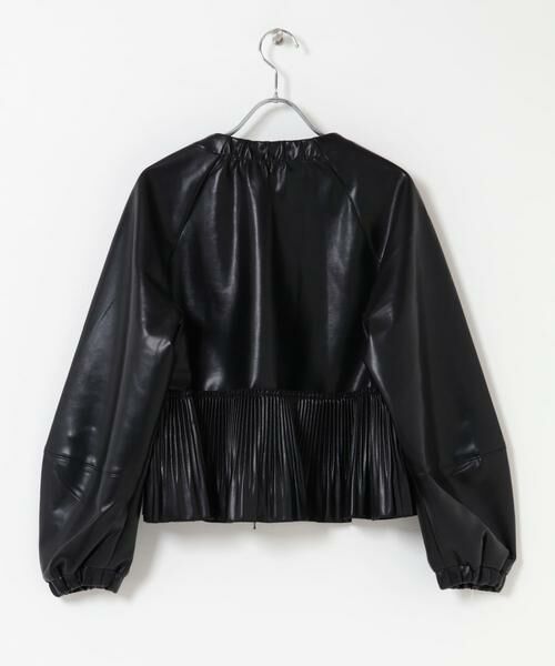 URBAN RESEARCH ROSSO / アーバンリサーチ ロッソ ブルゾン | MARILYN MOON　eco leather pleats jacket | 詳細8