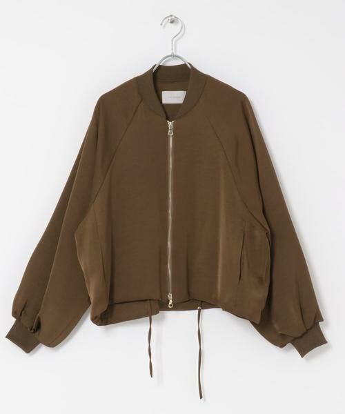 URBAN RESEARCH ROSSO/アーバンリサーチ ロッソ CHIGNON サテンボリュームブルゾン ブラウン FREE