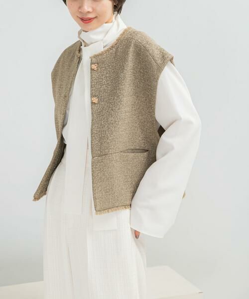 URBAN RESEARCH ROSSO / アーバンリサーチ ロッソ ベスト | CHIGNON　ツイードショートベスト | 詳細1