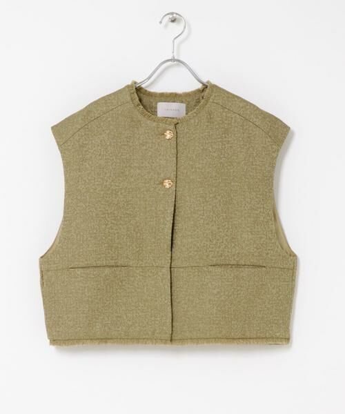 URBAN RESEARCH ROSSO / アーバンリサーチ ロッソ ベスト | CHIGNON　ツイードショートベスト | 詳細4