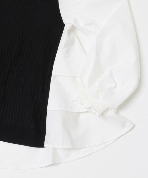 URBAN RESEARCH ROSSO / アーバンリサーチ ロッソ シャツ・ブラウス | Torrazzo Donna　Knit Fabric Tiered Blouse | 詳細5