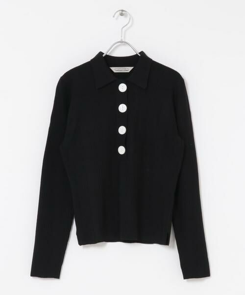 URBAN RESEARCH ROSSO / アーバンリサーチ ロッソ ニット・セーター | Torrazzo Donna　Rib Knit Polo Shirt | 詳細1