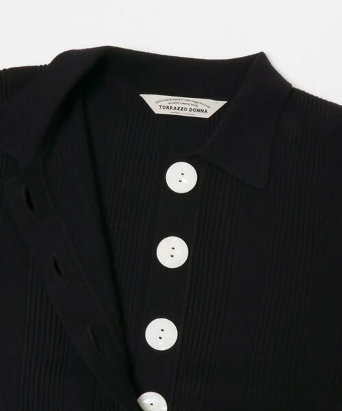 URBAN RESEARCH ROSSO / アーバンリサーチ ロッソ ニット・セーター | Torrazzo Donna　Rib Knit Polo Shirt | 詳細2