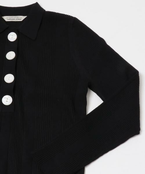 URBAN RESEARCH ROSSO / アーバンリサーチ ロッソ ニット・セーター | Torrazzo Donna　Rib Knit Polo Shirt | 詳細3