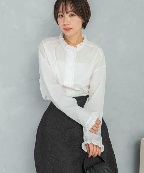 URBAN RESEARCH ROSSO / アーバンリサーチ ロッソ シャツ・ブラウス | Torrazzo Donna　Frill Collar Shirt | 詳細1