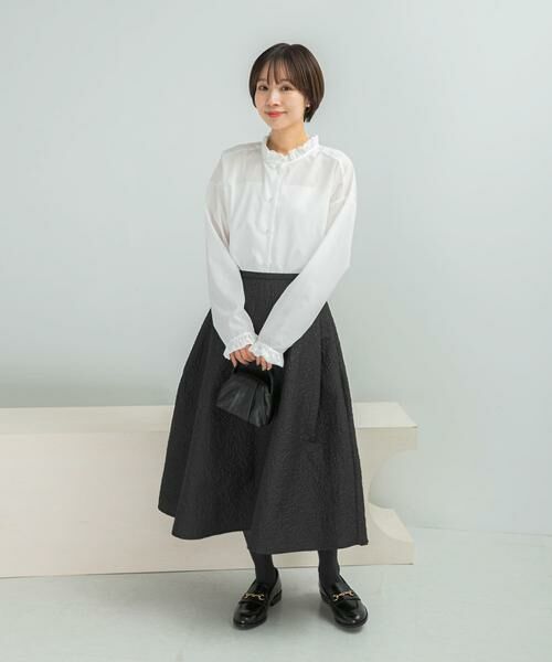 URBAN RESEARCH ROSSO / アーバンリサーチ ロッソ シャツ・ブラウス | Torrazzo Donna　Frill Collar Shirt | 詳細3