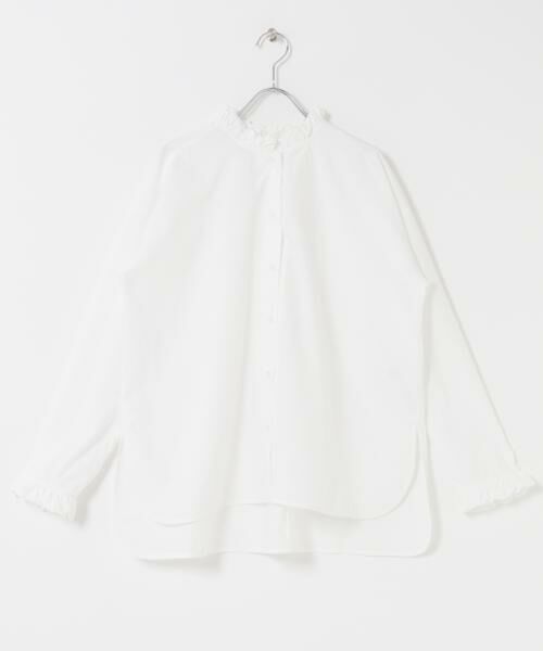 URBAN RESEARCH ROSSO/アーバンリサーチ ロッソ Torrazzo Donna Frill Collar Shirt ホワイト FREE URBAN RESEARCH ROSSO/アーバンリサーチ ロッソ Torrazzo Donna Frill Collar Shirt ホワイト FREE