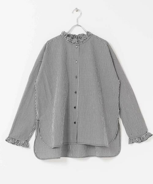 URBAN RESEARCH ROSSO / アーバンリサーチ ロッソ シャツ・ブラウス | Torrazzo Donna　Frill Collar Shirt | 詳細10