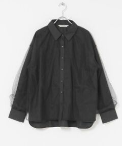 URBAN RESEARCH ROSSO / アーバンリサーチ ロッソ シャツ・ブラウス | Torrazzo Donna　Sheer Tulle Shirt