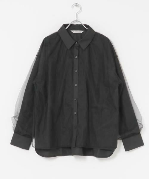URBAN RESEARCH ROSSO / アーバンリサーチ ロッソ シャツ・ブラウス | Torrazzo Donna　Sheer Tulle Shirt | 詳細1