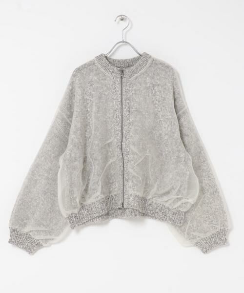 URBAN RESEARCH ROSSO / アーバンリサーチ ロッソ カーディガン・ボレロ | CHIGNON　リバーオーガンドッキングカーディガン | 詳細12