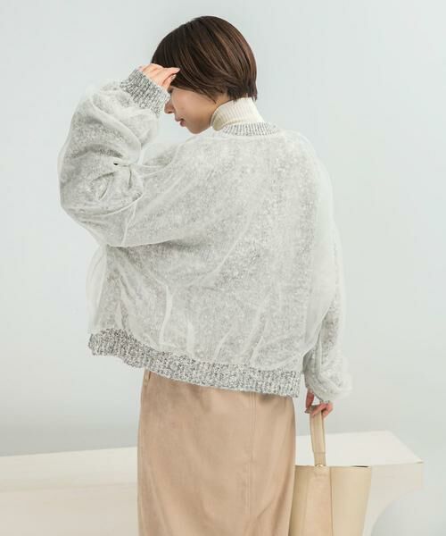 URBAN RESEARCH ROSSO / アーバンリサーチ ロッソ カーディガン・ボレロ | CHIGNON　リバーオーガンドッキングカーディガン | 詳細2