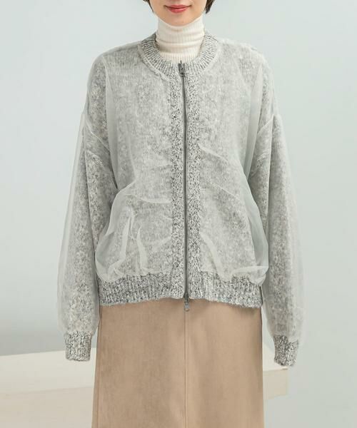 URBAN RESEARCH ROSSO / アーバンリサーチ ロッソ カーディガン・ボレロ | CHIGNON　リバーオーガンドッキングカーディガン | 詳細6