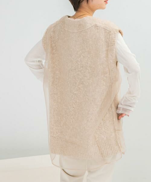 URBAN RESEARCH ROSSO / アーバンリサーチ ロッソ ベスト | CHIGNON　リバーオーガンドッキングベスト | 詳細6