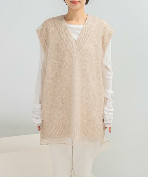 URBAN RESEARCH ROSSO / アーバンリサーチ ロッソ ベスト | CHIGNON　リバーオーガンドッキングベスト | 詳細9