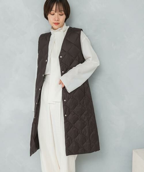 URBAN RESEARCH ROSSO / アーバンリサーチ ロッソ ダウンジャケット・ベスト | TAION　VNECK LONG DOWN GILET | 詳細1