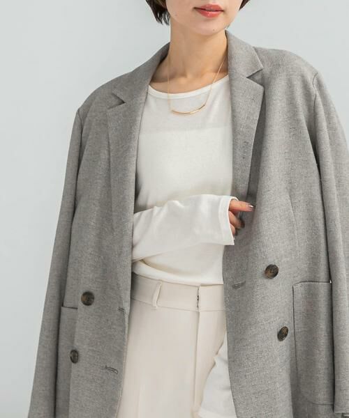 URBAN RESEARCH ROSSO / アーバンリサーチ ロッソ Tシャツ | コットンカシミヤクルーネックカットソー | 詳細17