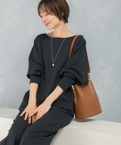 URBAN RESEARCH ROSSO / アーバンリサーチ ロッソ シャツ・ブラウス | ニットジョーゼットドルマンプルオーバー | 詳細4