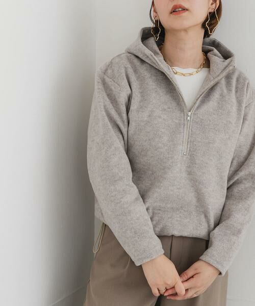 URBAN RESEARCH ROSSO / アーバンリサーチ ロッソ パーカー | F by ROSSO　シャギーフリースハーフZIPパーカー | 詳細11