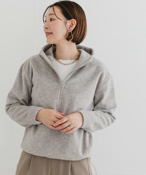 URBAN RESEARCH ROSSO / アーバンリサーチ ロッソ パーカー | F by ROSSO　シャギーフリースハーフZIPパーカー | 詳細12